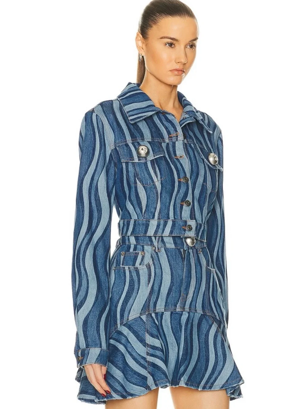 NWT AREA Sunray Denim Matching Set